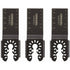 Dremel 3-Piece Universal 1-1/4" Wood Flush Cutting Oscillating Multi-Tool Blade
